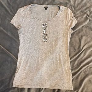 Ann Taylor bejeweled t-shirt